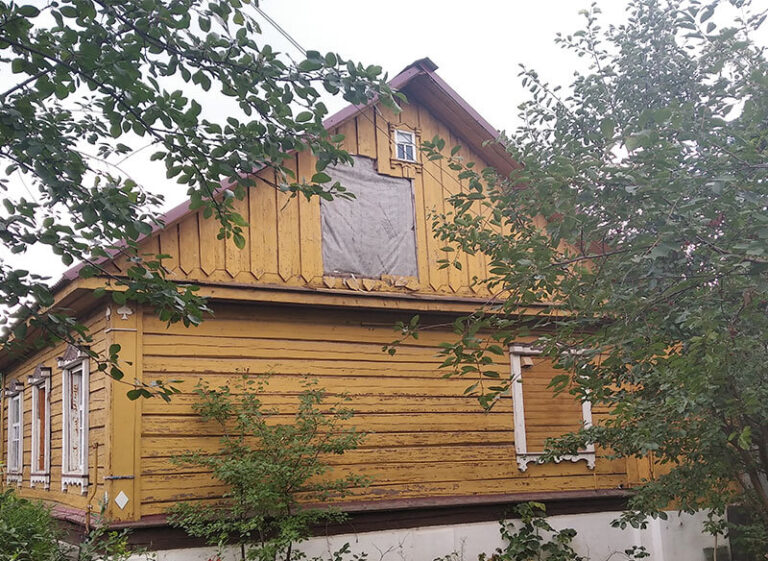 Пример сноса деревянного дома